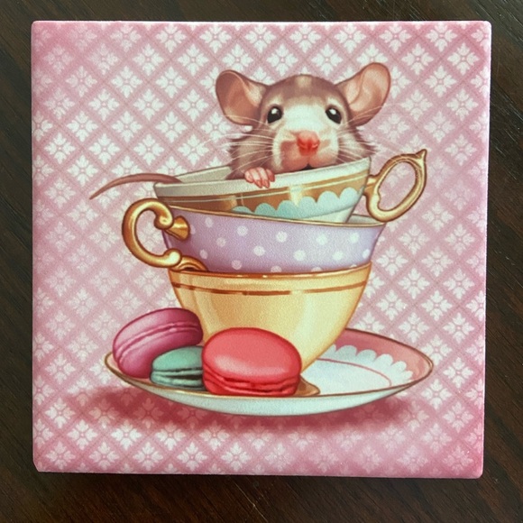 Lot of 11 of Accent & Decor Tile by Maryline Cazenave 4” Ceramic Kittens Puppies - Picture 8 of 16